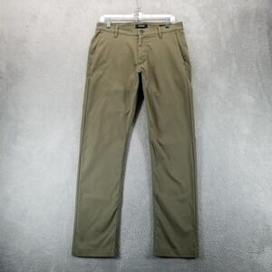 Proof Pants Mens 31x30 Green Straight Performance Chinos‎ Commute Office